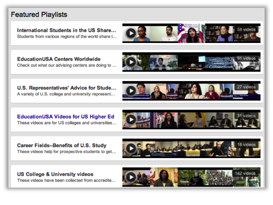 EducationUSA YouTube Channel