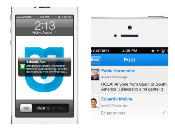 Uversity notifications
