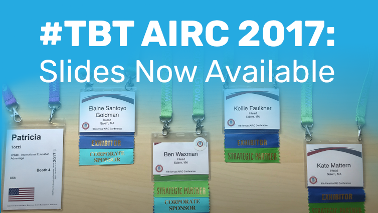 #TBT AIRC 2017: Slides Now Available