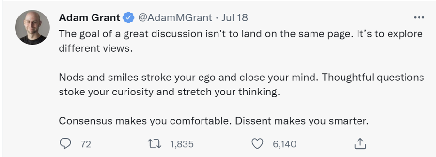 Adam Grant Tweet 2